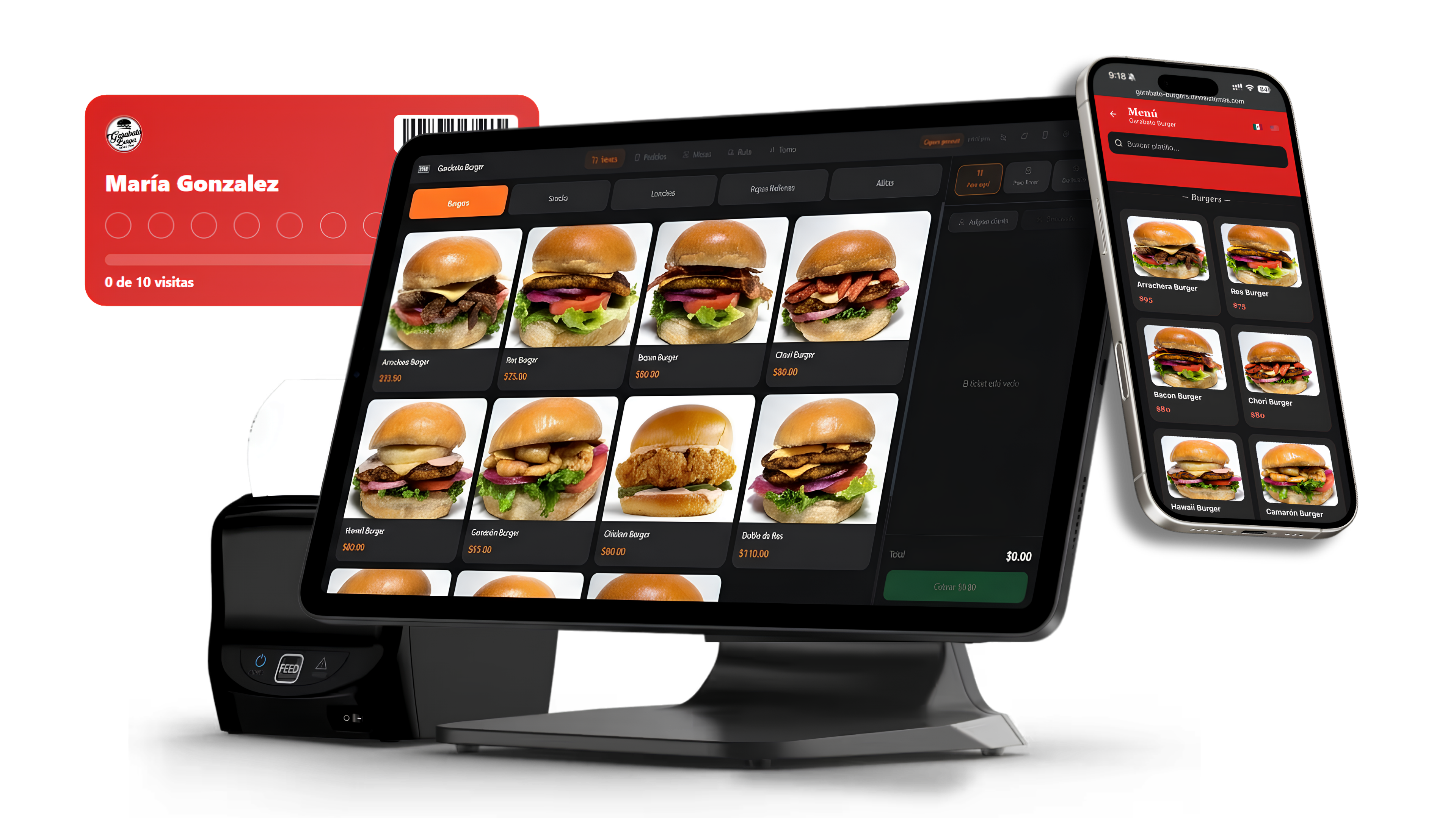 DINE POS con impresora